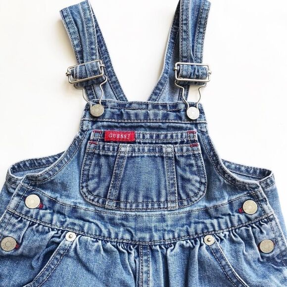 Vintage Baby Guess denim overalls 24 months - Picture 3 of 8